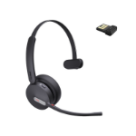 Yealink WIRELESS (BH70) UC MONO BLUETOOTH HEADSET BT51 DONGLE, BLACK, USB-A