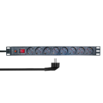 LogiLink 19" PDU 8 x CEE 7/3 socket, with overload protection and switch