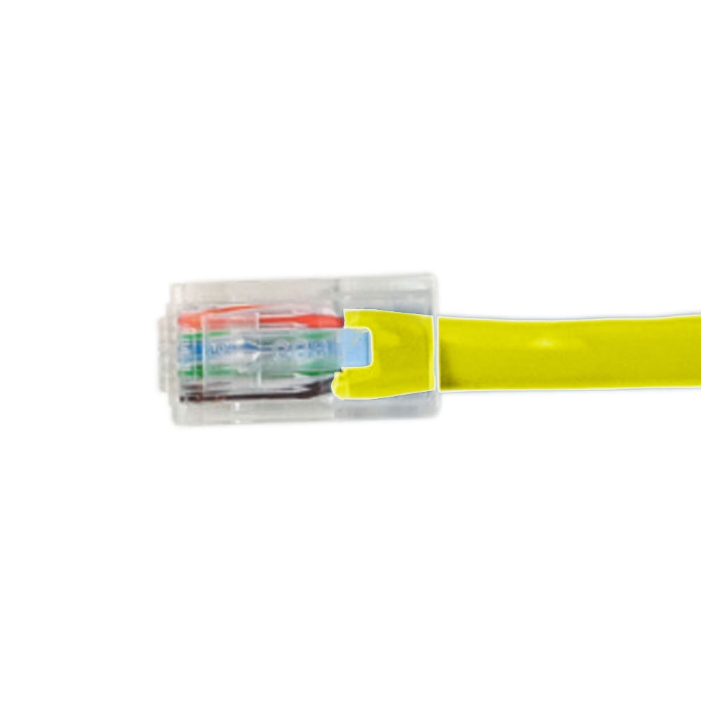 Videk Unbooted Cat6 UTP RJ45 to RJ45 Patch Cable Yellow 3Mtr