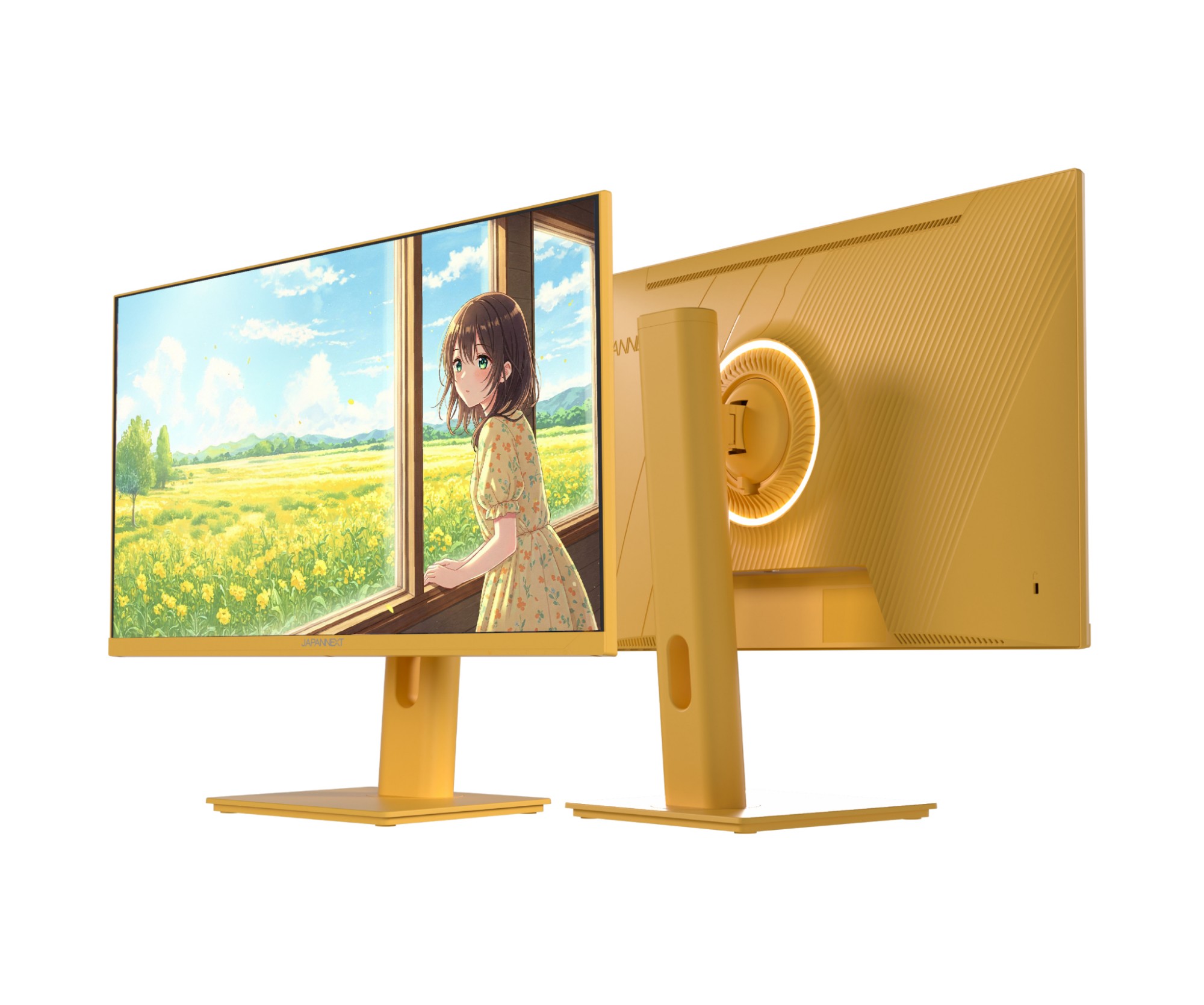 JAPANNEXT JN-I238FHD120F-HSP-YE computer monitor 60.5 cm (23.8") 1920 x 1080 pixels Full HD LCD Yellow