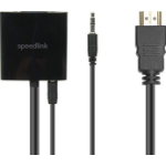SPEEDLINK SL-170006-BK video cable adapter HDMI Type A (Standard) VGA (D-Sub) + 3.5mm Black