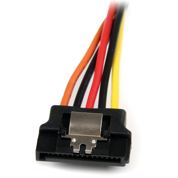 StarTech.com 6in Latching SATA Power Y Splitter Cable Adapter - M/F