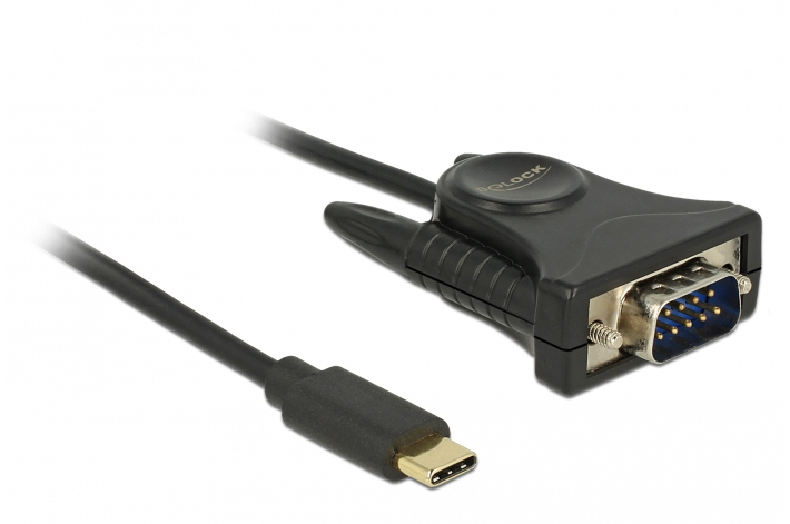 62964 DELOCK Serieller Adapter - USB-C (M) bis DB-9 (M)