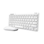 Trust Lyra clavier Souris incluse Bureau RF sans fil + Bluetooth QWERTY Anglais américain Blanc