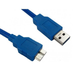 Cables Direct USB3-MICROSRT-BLUE USB cable USB 3.2 Gen 1 (3.1 Gen 1) 0.75 m USB A Micro-USB B