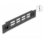DeLOCK 10″ Network Cabinet Panel with ventilation slots tool free 1U black