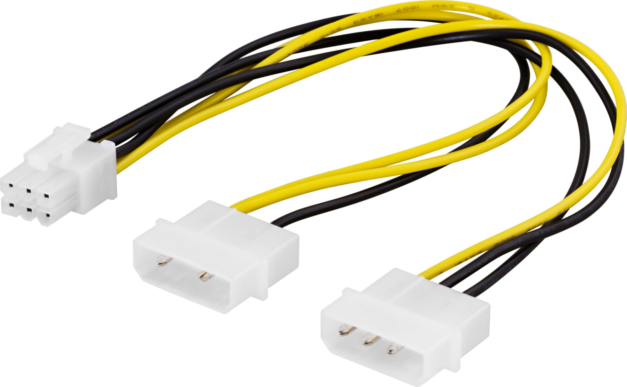 EU Product - adapter cable 2x4-pin to 6-pin PCI-Express, 25 cm thumbnail