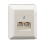 Rutenbeck 13010131 socket-outlet RJ-45 White