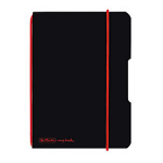 Herlitz 11361599 writing notebook A6 40 sheets Black