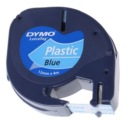 Image of Dymo 91205/S0721650 DirectLabel-etikettes Polyester blue 12mm x 4m...