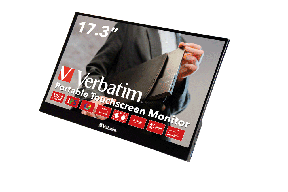 Image of Verbatim 49593 computer monitor 43.9 cm (17.3") 1920 x 1080 pixels...