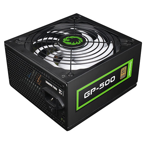 Image of GAMEMAX 500W GP500 PSU Fully Wired 14cm Fan 80+ Bronze Black Mesh...