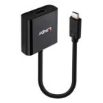 Lindy 43438 video cable adapter 0.15 m USB Type-C HDMI Black