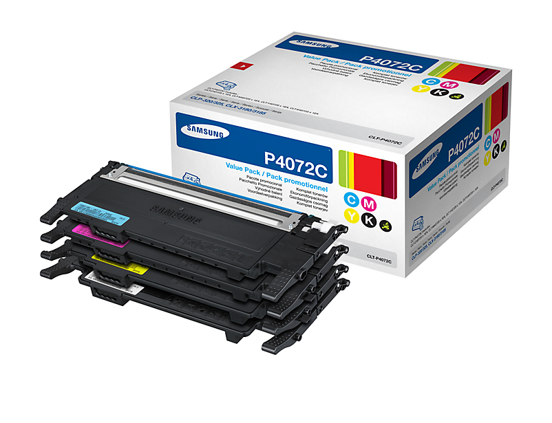 Photos - Ink & Toner Cartridge Samsung CLT-P4072C/ELS/P4072C Toner Value-Kit  1500pg + 3 x (Bk,C,M,Y)