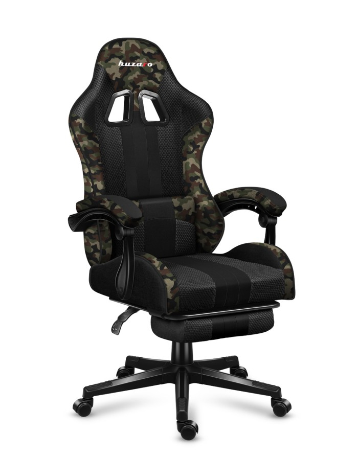 Huzaro FORCE 4.7 PC gaming chair Bucket (cradle) seat Black, Camouflage
