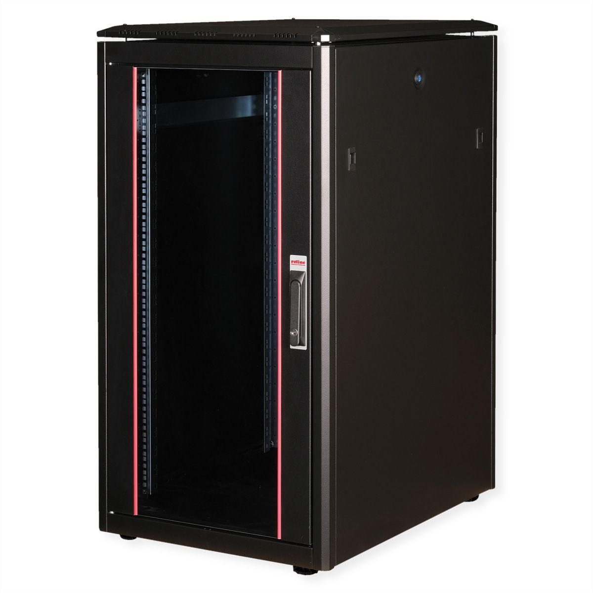 ROLINE 19-inch network cabinet Pro 22 U. 600x800 WxD glass door black