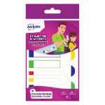 Avery APBAS24 self-adhesive label Rectangle Permanent Multicolour 24 pc(s)