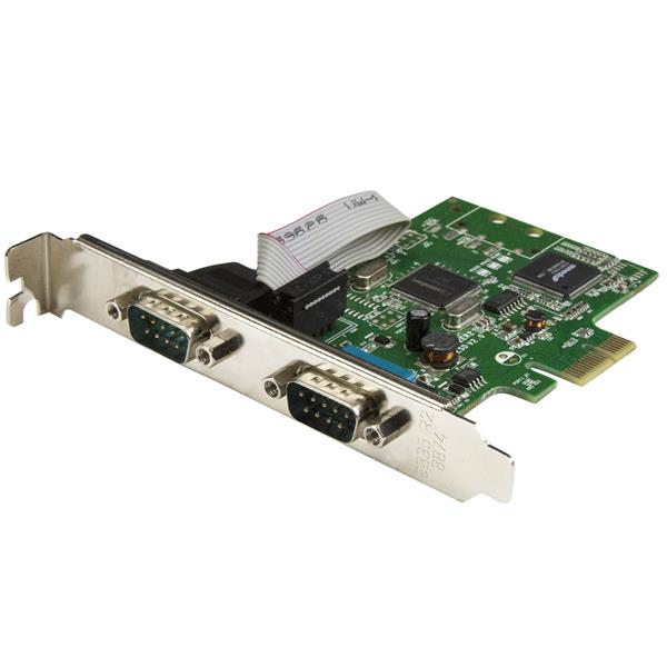 Image of StarTech.com 2-Port PCI Express Serial Card with 16C1050 UART - RS232