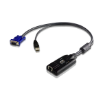 Aten USB - VGA to Cat5e/6 KVM Adapter Cable (CPU Module), with Virtual Media Support