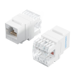 Vention NETWORK Keystone Jack CAT6 UTP 180 degrees White IRHW0
