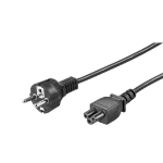 Microconnect PE010818S power cable Black 1.8 m Power plug type E+F C5 coupler