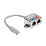 Tripp Lite N035-001 cable gender changer 2 x RJ-45 RJ45 Silver