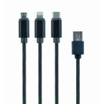 Gembird CC-USB2-AM31-1M USB-kabel USB 2.0 USB A Zwart