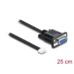 DeLOCK 91290 seriële kabel Zwart 0,25 m RS-232 JST-XHR-4P