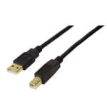 LogiLink UA0266 USB cable 20 m USB 2.0 USB A USB B Black
