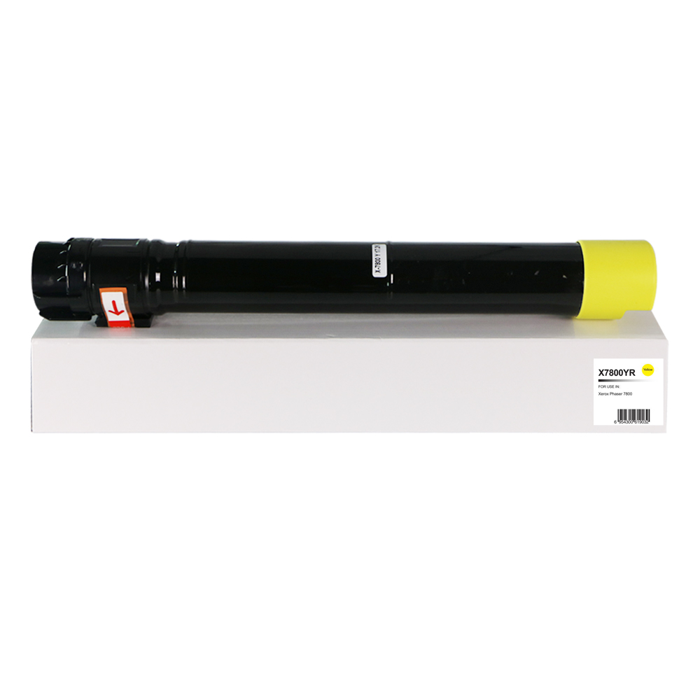 Image of CTS Wholesale Remanufactured Xerox Phaser 7800 Hi Cap Yellow Toner 106