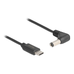 DeLOCK 85398 electriciteitssnoer Zwart 1,5 m USB C 5.5 x 2.1 mm