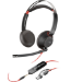 HP Poly Blackwire 5220 Stereo USB-C Headset +3.5mm Plug +USB-C/A Adapter (Bulk)