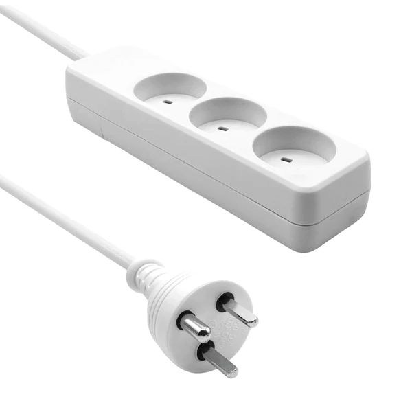 Microconnect White Gru033wdk Power Extension 3 M 3 Ac Outlet(S) Indoor