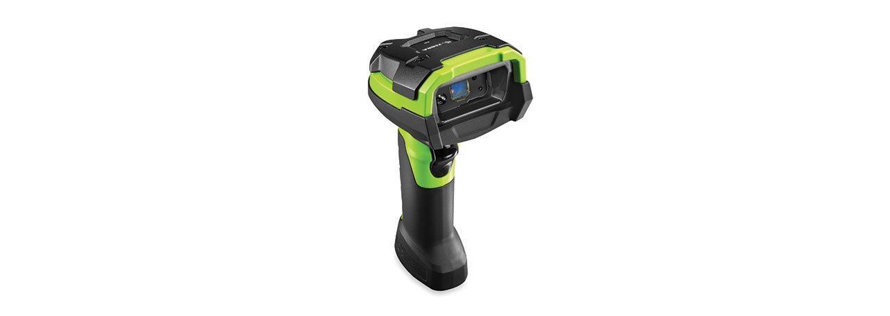 Image of Zebra DS3608-ER Handheld bar code reader 1D/2D Laser Black, Green