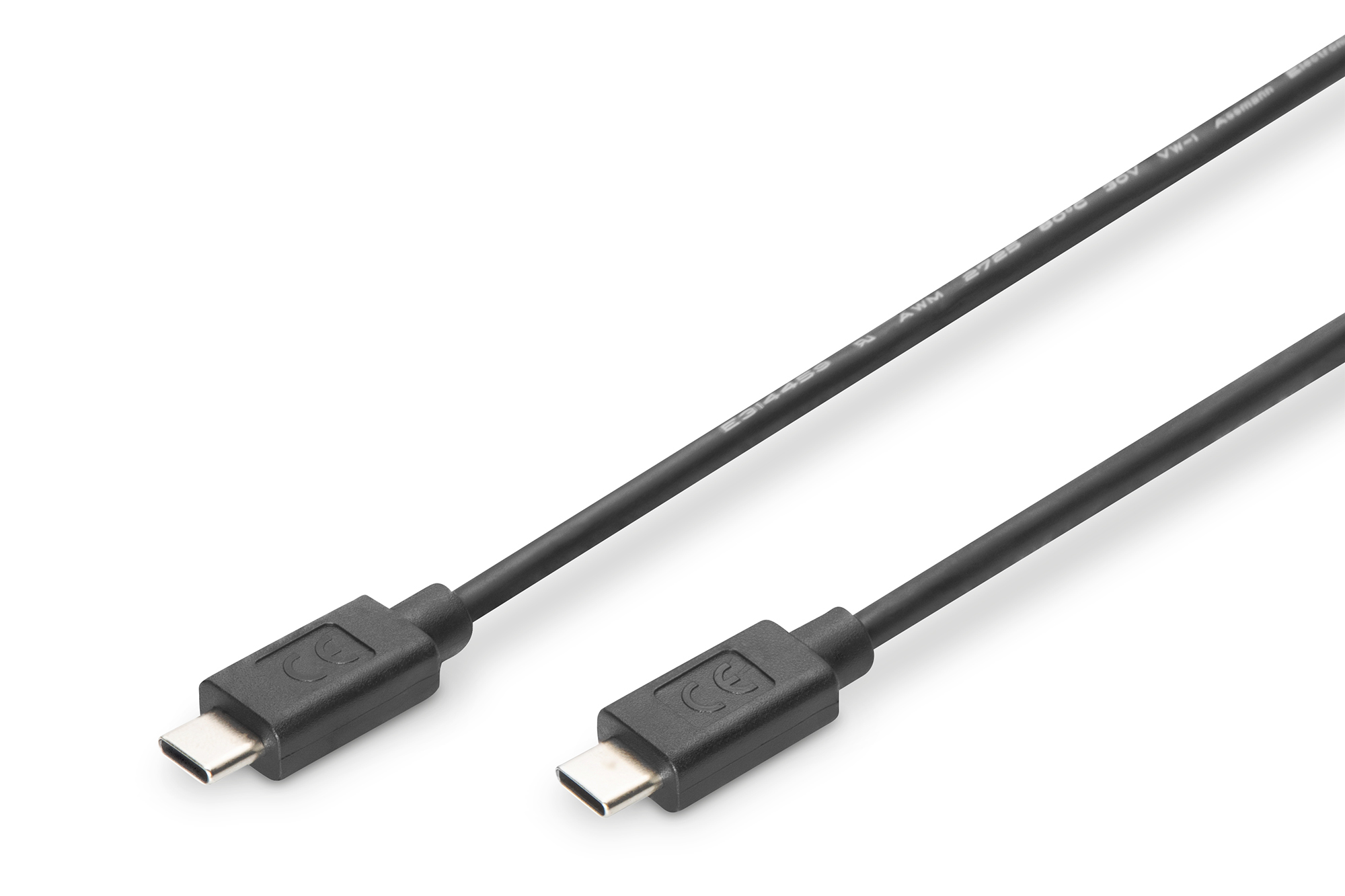Photos - Cable (video, audio, USB) Digitus USB Type-C connection cable, type C to C AK-300155-010-S 