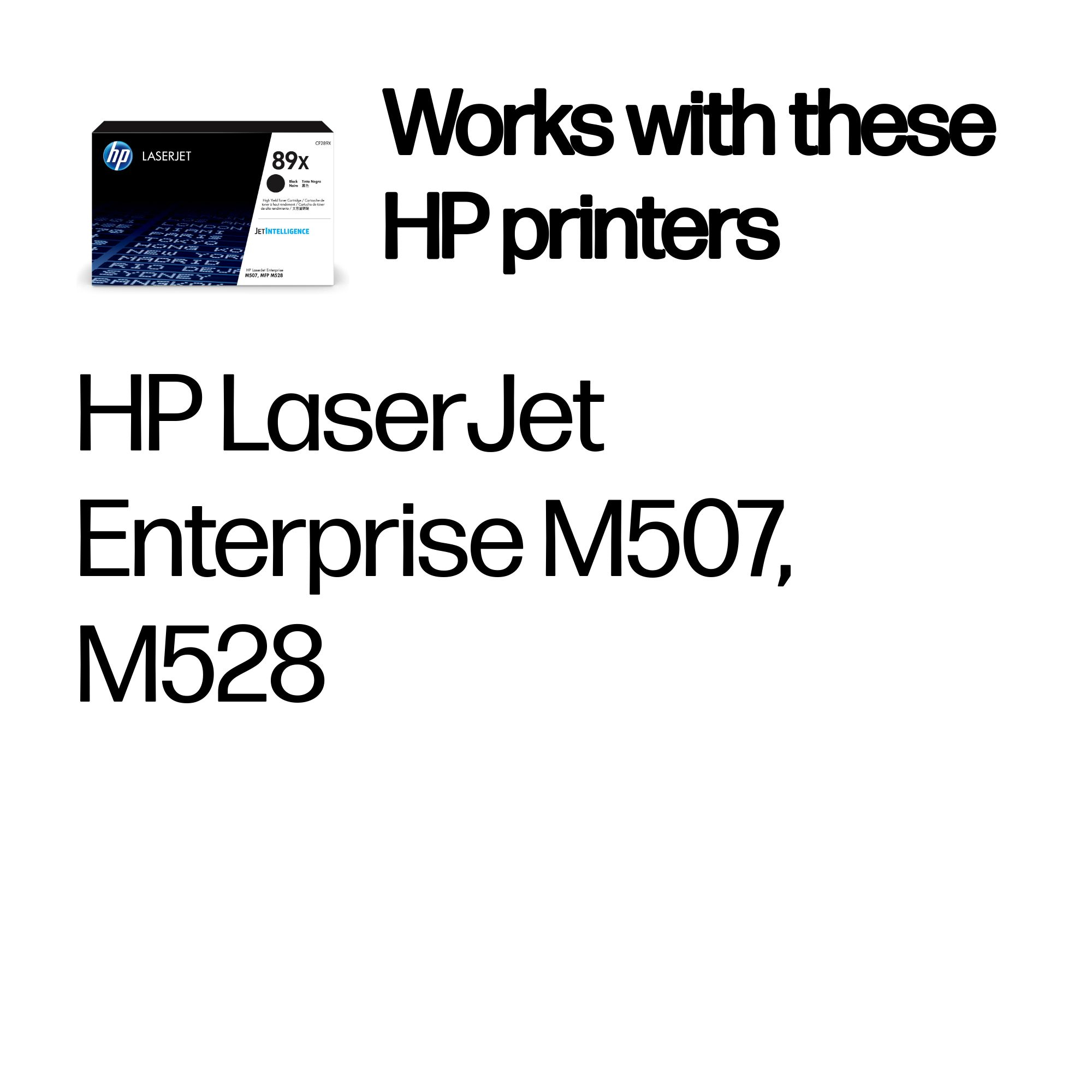 HP CF289X/89X Toner cartridge high-capacity, 10K pages ISO/IEC 19752 for HP M 507
