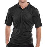 BEESWIFT B-Cool Wicking Polo Shirt Black Lge