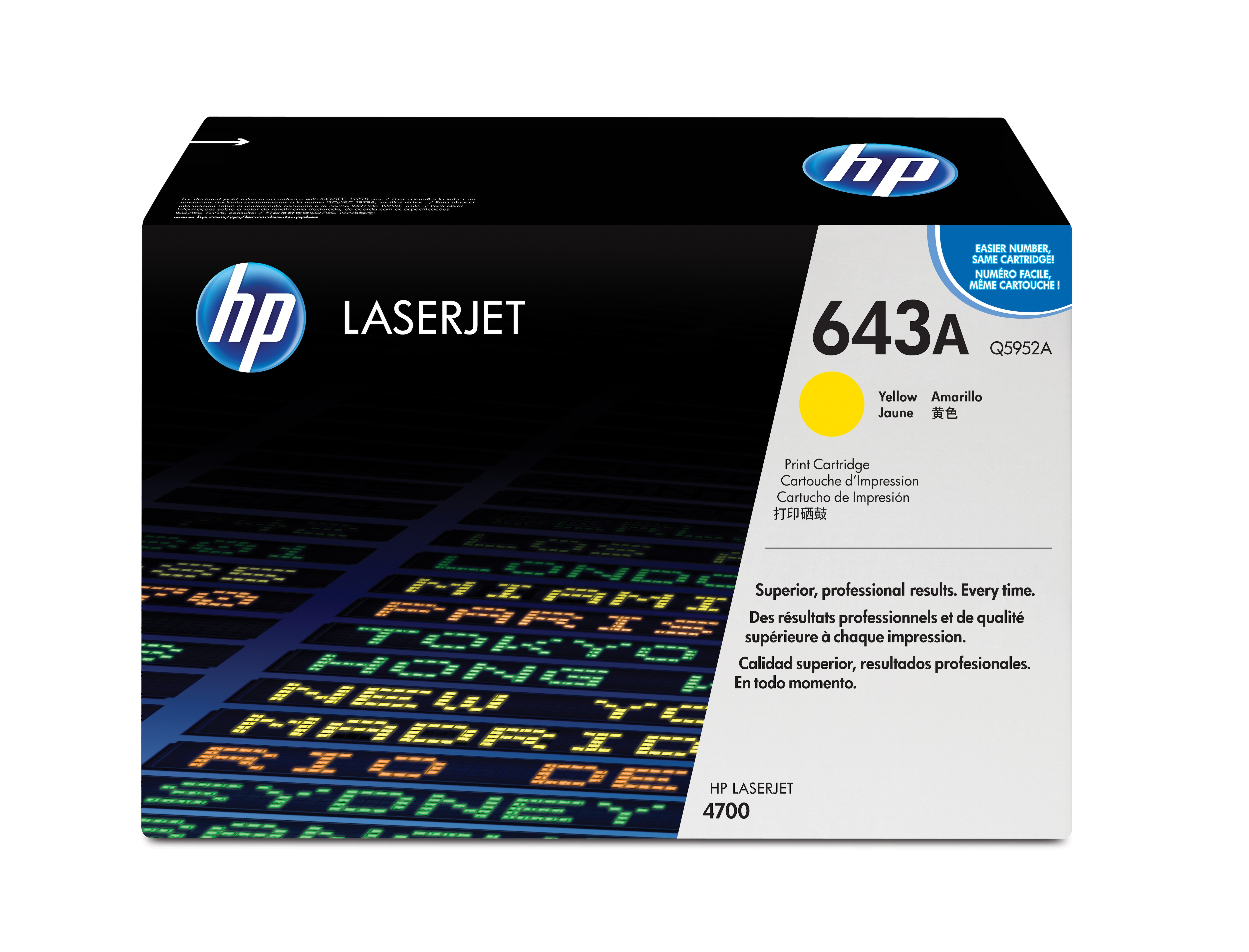 Image of HP Q5952A/643A Toner cartridge yellow, 10K pages/5% for HP Color...