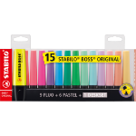 STABILO BOSS ORIGINAL marker 15 pc(s) Chisel tip Multicolour