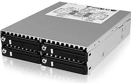 ICY BOX IB-2222SSK 13.3 cm (5.25") Storage drive tray Black