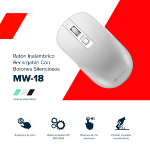 Canyon CNS-CMSW18A mouse Office Ambidextrous RF Wireless Optical 1600 DPI