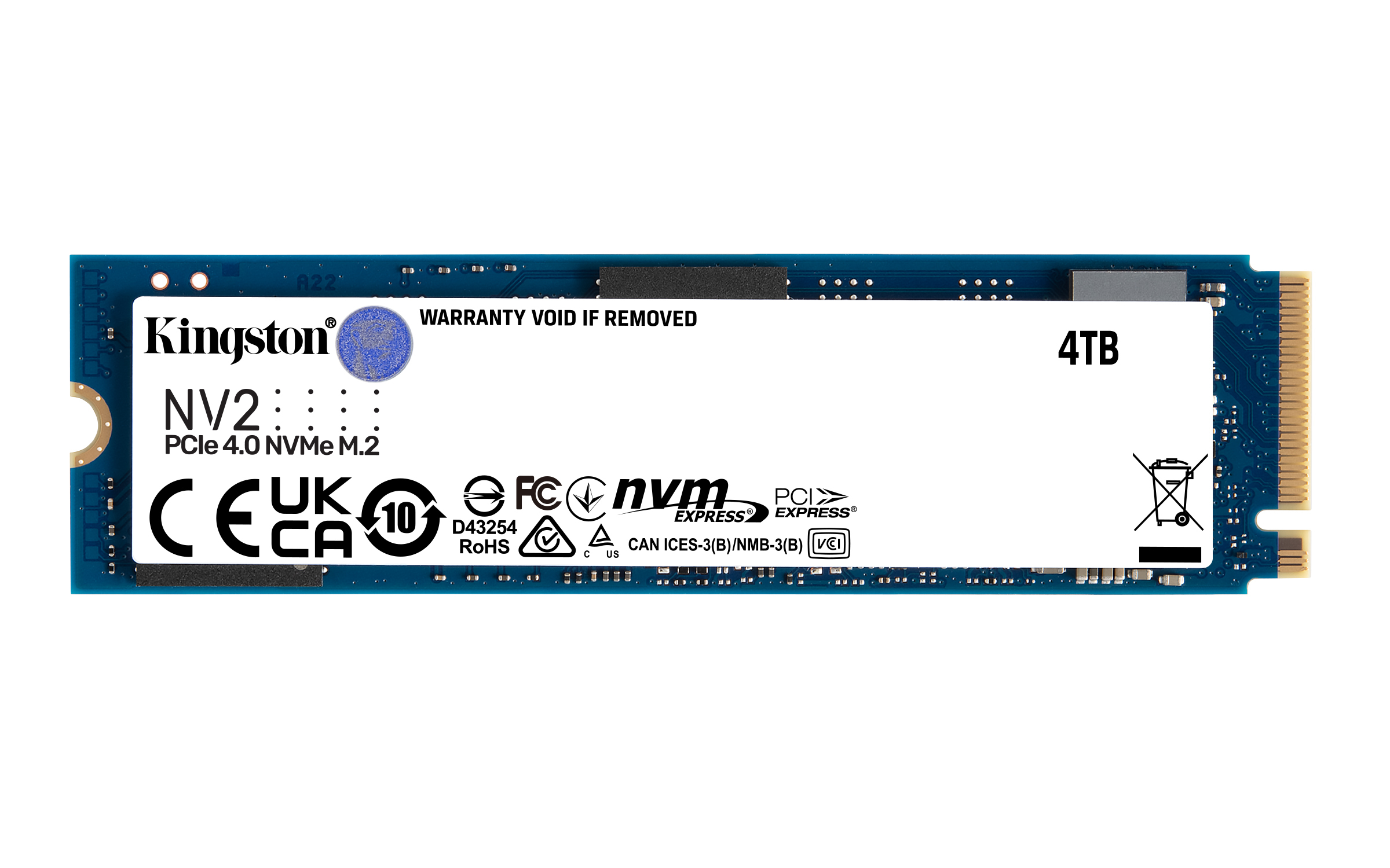 Image of Kingston Technology 4000G NV2 M.2 2280 PCIe 4.0 NVMe SSD