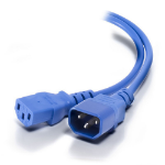 Cablenet 2m IEC C14 - IEC C13 Blue PVC 0.75mm Power Leads