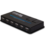 PLUGABLE TECHNOLOGIES 10Port USB 2.0 Hub w/ 20W PD