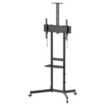 Manhattan Trolley Mount Stand for TV & Monitors, For screens 37" to 70", VESA compatibility: all between 200x200 to 600x400mm - check the dimensions of the four mounting holes on back of screen to ensure it fits, Max 70kg, Black, LFD, Bracket, Lifetime Wa
