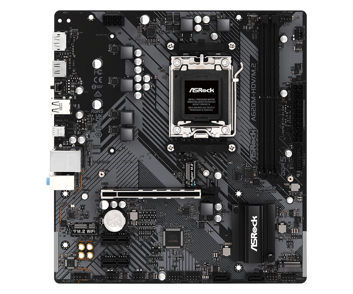 Image of Asrock A620M-HDV/M.2 AMD A620 Socket AM5 micro ATX