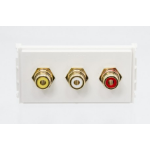 Vivolink WI221282 socket-outlet 3 x RCA White