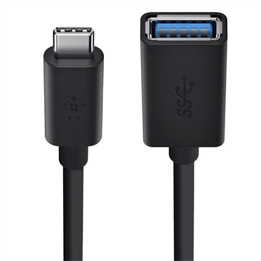 Belkin F2CU036btBLK USB cable 3.2 Gen 1 (3.1 Gen 1) USB C USB A Black