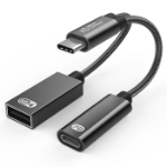 Microconnect MC-USBC-CFAF video cable adapter 0.13 m Silver