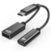 Microconnect MC-USBC-CFAF video cable adapter 0.13 m Silver